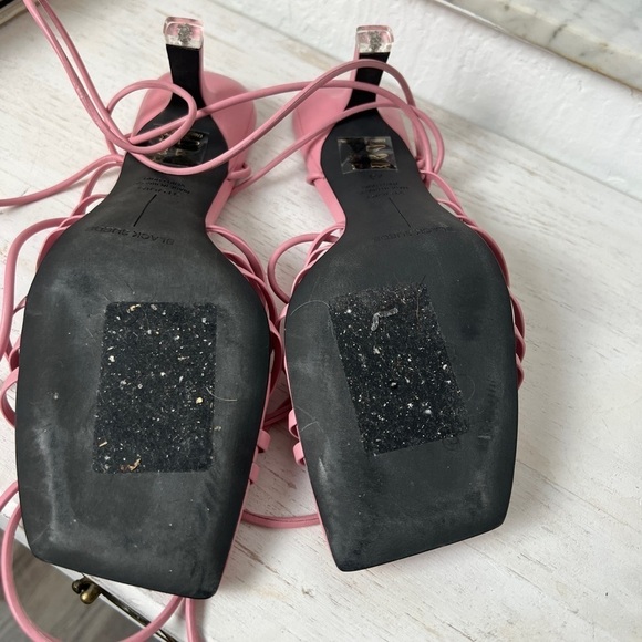 BLACK SUEDE STUDIO Franca Calfskin Strappy Ankle-Tie Sandals - Picture 8 of 8